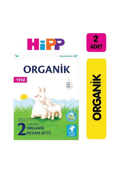 Hipp 2 Organik Keçi Sütü Bazlı Devam Sütü 400 gr 2'li Paket