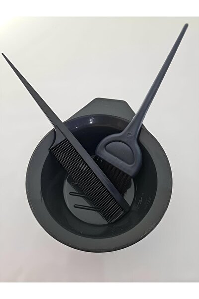 Vi Caro 3 Parça Saç Boyama Seti Saç Boyama Kabı + Krepe Tarağı + Sürme Fırçası