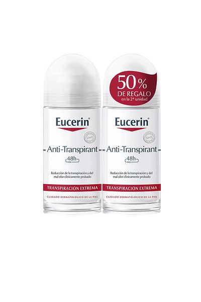 Eucerin Antitranspirant-Deodorant Roll-on Lot 2 X Eucerin 50 ml