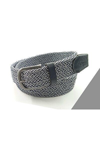 Rino Deri 3.5 cm Elastik Dokuma Kemer Mix