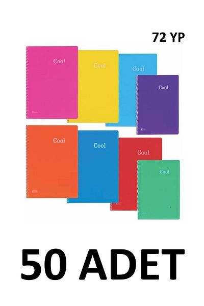 KESKİN COLOR 50 buc. Caiet A4 Cool Spiral cu 72 de coli
