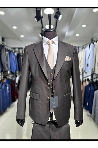 MASSARO Slim Fit Vest Suit