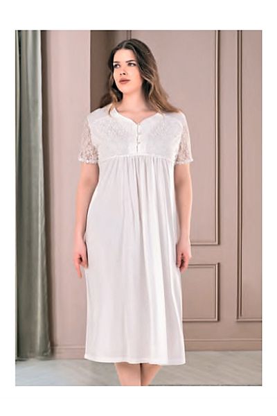 Plus size cotton on sale chemise nightgown