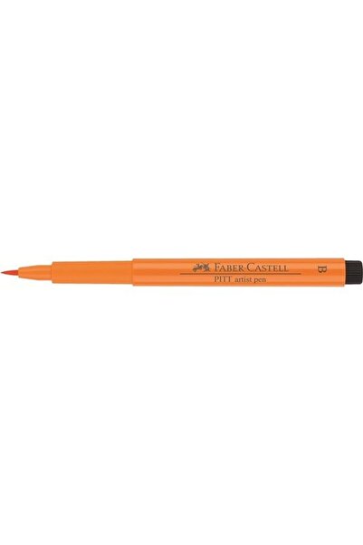 Faber Castell Pitt Artist Pen Drawing Pen with Brush Tip 113***orange Glaze (PINK ORANGE)