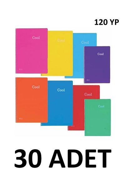 KESKİN COLOR 30 buc. Caiet A4 Cool Spiral cu 120 de coli