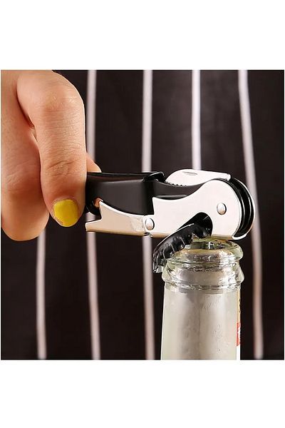 LOVYCO Professional Steel Corkscrew Metal Corkscrew