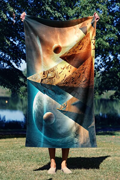 Essential Towel Madaline Lightweight and Sand-Repellent Beach Towel Produced with Microfiber Technology – 75x130 – 90x150 Cm