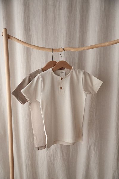 Tarkito Baby Baby Boy and Girl 100% Cotton Short Sleeve Unisex Fit Cut T-Shirt