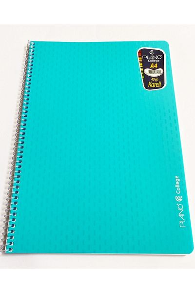 Modellino Spiral PP Cover Piano College 40 Sheets A4 Notebook - Checkered