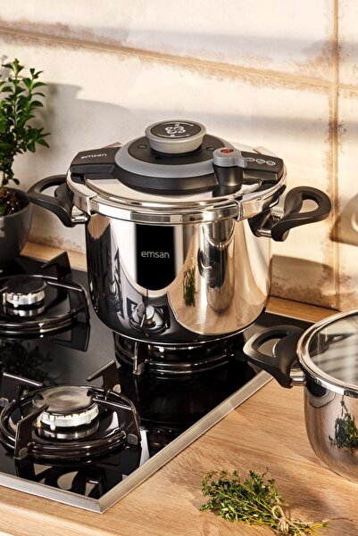 Emsan Vera Düdüklü Tencere 4 Litre Siyah