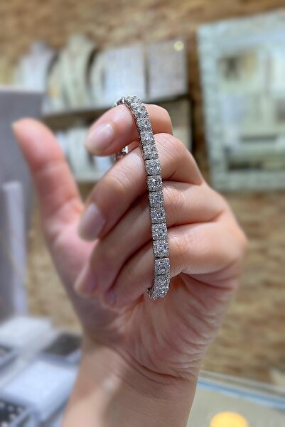 Erer Gümüş Gümüş baget taşlı bileklik pr213d12