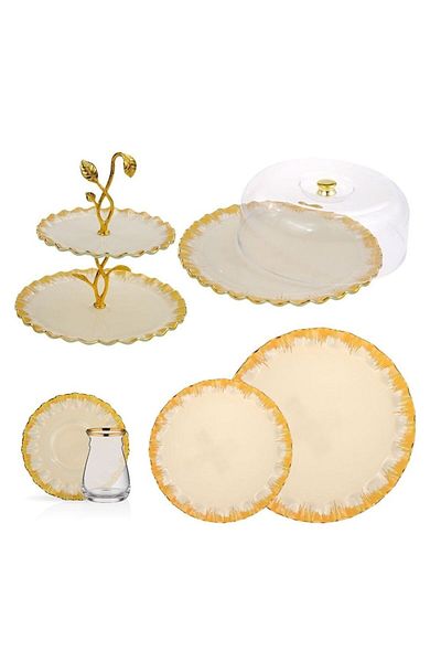 Glore Latte 28 Piece Tea Time Glass Tea Set 69701
