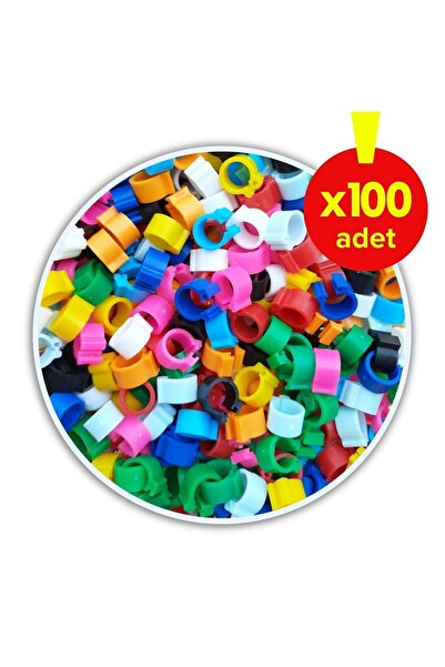 Vixpet Poppy Karışık Renk Güvercin Bileziği Klips 100 Adet