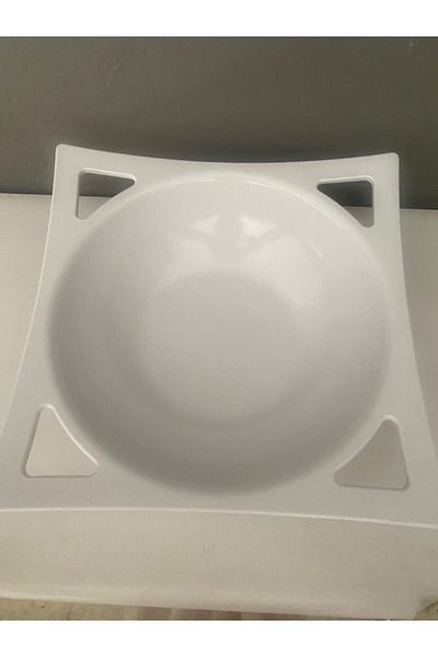 İkram Dünyası Square Thermo Melamine Unbreakable Display 27x27x8 cm