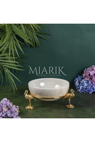 MIARIK DESIGN & DEKORASYON DEKORATIF FLAMINGO AYAKLI MERMER KASE