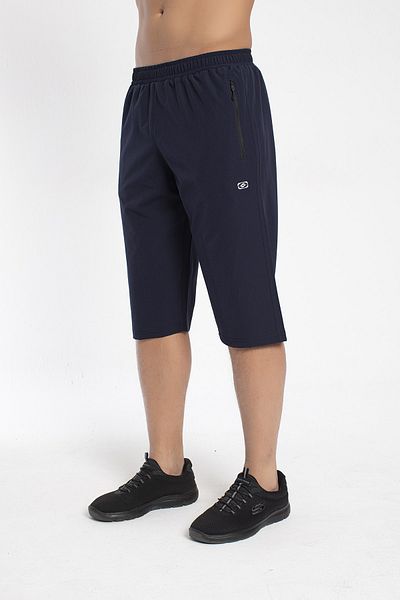 Crozwise 8036-01 Lycra Armature Oversize Ανδρικό Αθλητικό Κάπρι ΣΚΟΥΡΟ ΜΠΛΕ