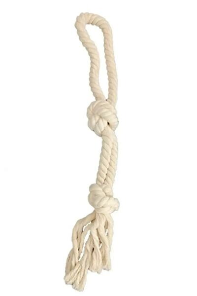 AlyaPetWorld Çift Düğüm Köpek Oyun Halatı Stres Ipi - Diş Kaşıma Halatı