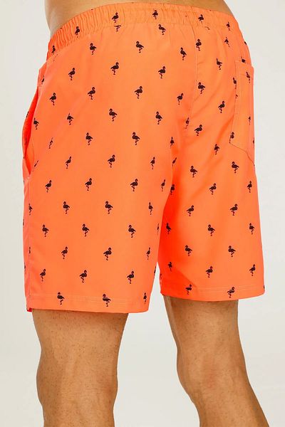 lumberjack Pantaloni scurți de baie pentru bărbați Flamingo 19CT487 3FX Neon Coral 13S40FLAMINGO