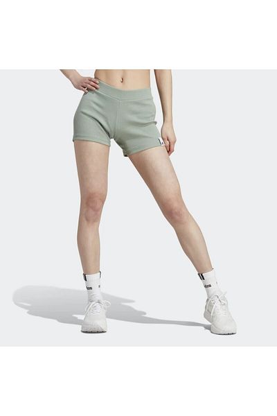 adidas Dámské khaki šortky Lounge Rib Booty