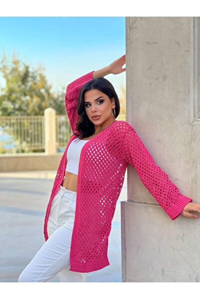 Dier Moda KADIN DELİKLİ ÖRGÜ OVERSİZE HIRKA