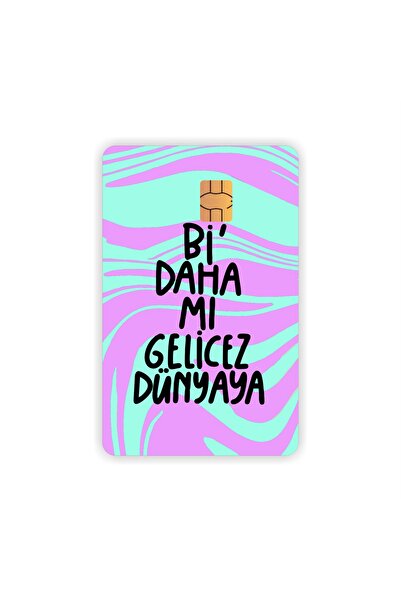 Quart Aksesuar Vor veni din nou Bi World Card Placare Sticker Card Etichetă