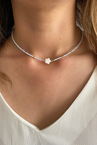 Suerte Accessories Afgan Taşlı Sedef Doğaltaş Uçlu El Yapımı Özel Tasarım Min...