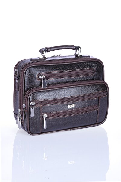 Fiyaka Traum 020 Men's Steel case clutch bag shoulder bag daily bag BROWN