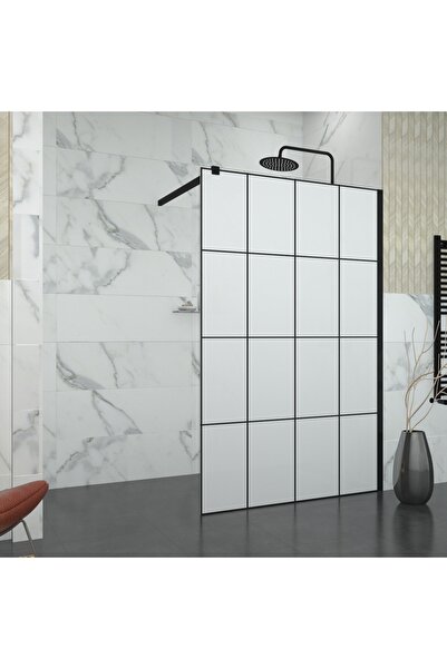 TEKNO DUŞ DUŞAKABİN TEKNE VE KÜVET SİSTEMLERİ BLACK TETRA 6MM TAM KUMLAMA KAROLAJ CAM SEPERATÖR DUŞAKABİN