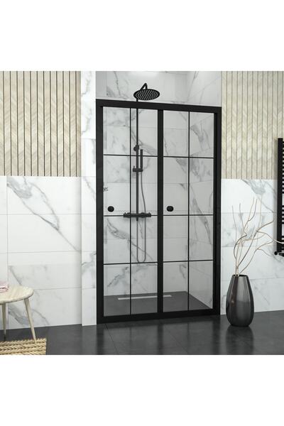 TEKNO DUŞ DUŞAKABİN TEKNE VE KÜVET SİSTEMLERİ BLACK CORİNA Karolajlı Şeffaf C...