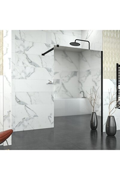 TEKNO DUŞ DUŞAKABİN TEKNE VE KÜVET SİSTEMLERİ BLACK TETRA 6MM REFLEKTE CAM SEPERATÖR DUŞAKABİN