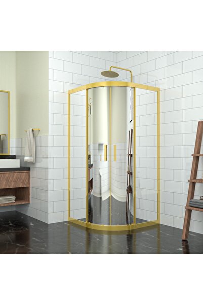 TEKNO DUŞ DUŞAKABİN TEKNE VE KÜVET SİSTEMLERİ GOLD ORİON 6mm Reflekte Cam Ova...