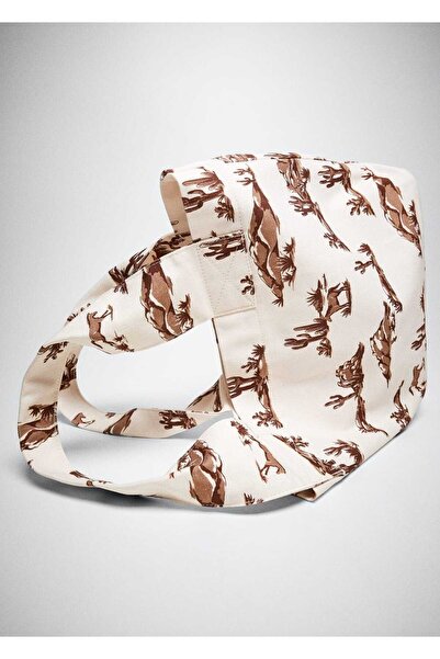 MANGO Woman Desenli Shopper Çanta