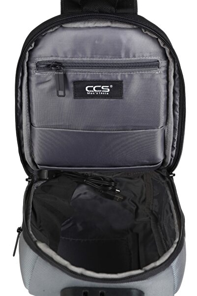 ÇÇS Чоловіча сумка через плече сіра 31301