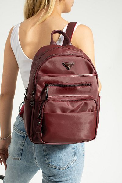 MEGA Stylish Design Waterproof Satin Fabric Multi-Compartment Useful Women's Backpack