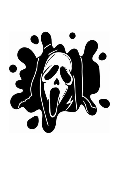 MegaSticker قناع الصراخ للسيارة، الدراجة النارية، الخوذة، الكمبيوتر المحمول، ...