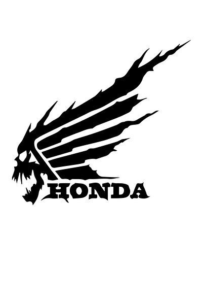 MegaSticker Honda Racing Araba, Motorsiklet, Kask, Laptop, Cam Sticker 13x12 Cm