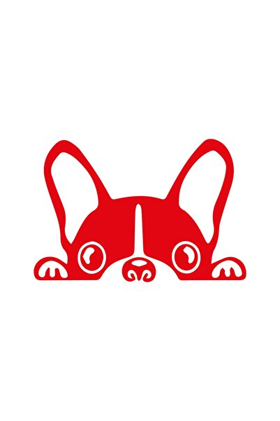 MegaSticker كلب ينظر من السيارة، الدراجة النارية، الخوذة، الكمبيوتر المحمول، ...