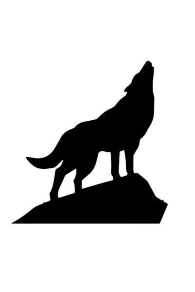 MegaSticker عواء الذئب سيارة، دراجة نارية، خوذة، كمبيوتر محمول، ملصق زجاجي 14...