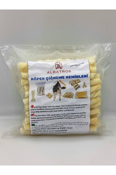 Genel Markalar En Kalın Jumbo Mega Kalın Sütlü Beyaz Burgu Çubuk 100 Adet Köpek Kemirme Çiğneme Kemiği