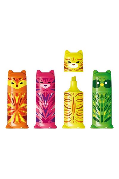 Maped Mini Cute Highlighter 4 Pieces Blister
