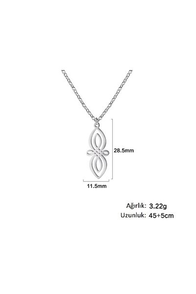 Viking Nordik 316L Steel Necklace - Scandinavian Motif and Celt Knot