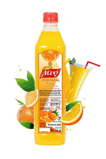 Meys Portakal Aromalı Konsantre Meyve Suyu, 1 litre X 12 Adet Koli