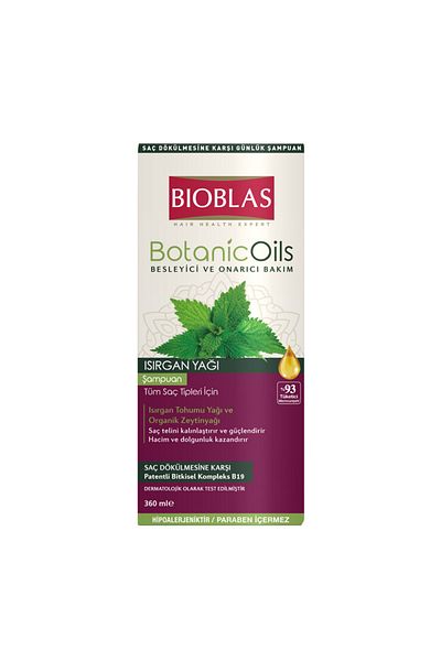 Bioblas Botanical Oils 360 ml Nettle Oil Shampoo