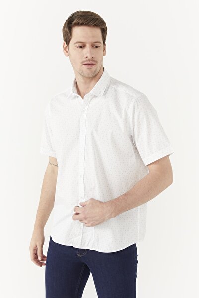 PAULMARK Κανονικό κοντομάνικο πουκάμισο