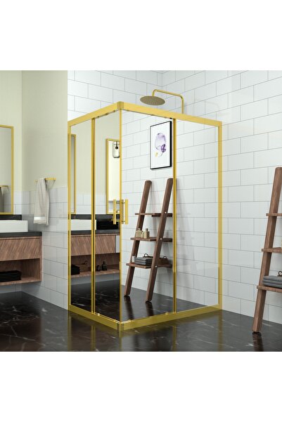 TEKNO DUŞ DUŞAKABİN TEKNE VE KÜVET SİSTEMLERİ GOLD RİGEL 6mm Reflekte Cam Dik...