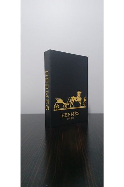 BayCazip Decorative Book-Looking Box with Black Gilding Theme