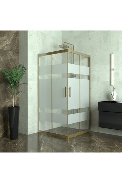 TEKNO DUŞ DUŞAKABİN TEKNE VE KÜVET SİSTEMLERİ BRONZE VEGA 6mm Kumlamalı Cam K...