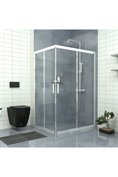 TEKNO DUŞ DUŞAKABİN TEKNE VE KÜVET SİSTEMLERİ SİLVER RİGEL 6mm Şeffaf Cam Dik...