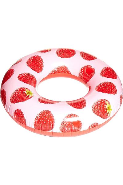 BESTWAY Güven Toy Strawberry Patterned and Strawberry Scented Bagel 119.cm