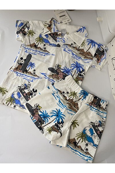 Tw baby Mickey Palmiye T-Shirt Shorts Set